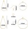 Earring Making Kit with 160PCS Beading Hoop Earring Finding Component Accessories, 80PCS Hooks, 80PCS Jump Rings Loop and 80PCS Earring Backs for Jewelry Making Earring DIY Craft, Teardrop and Round